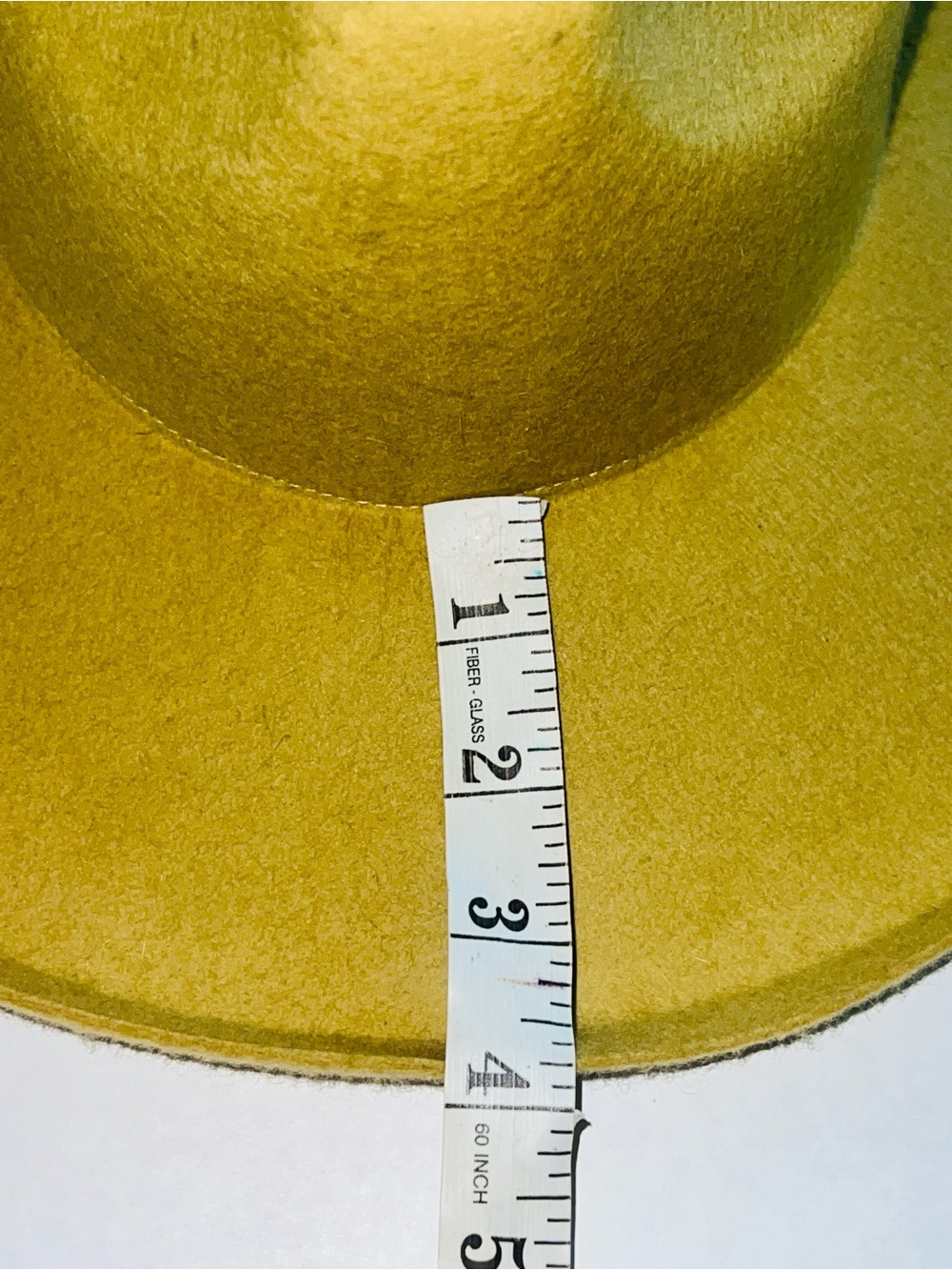 NWT Universal Thread Upturned Wide Brim Felt Fedora Hat Mustard Yellow - Picture 8 of 13
